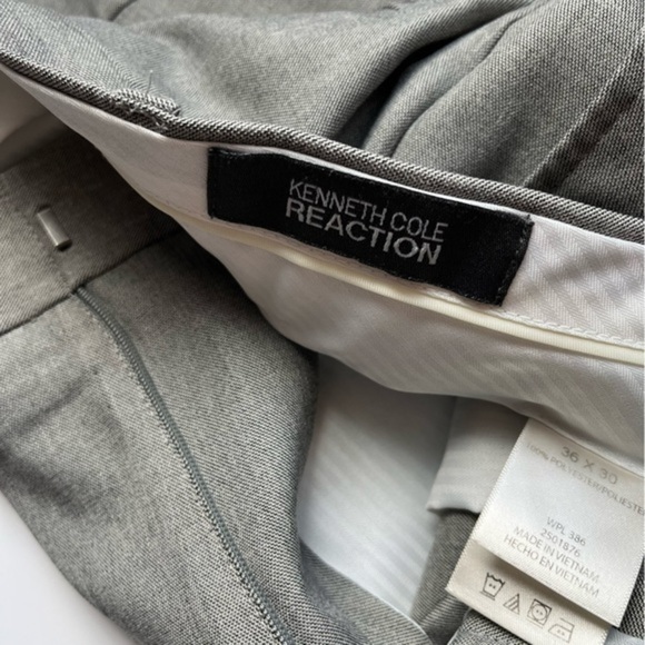 Kenneth Cole Reaction • Grey Trouser Dress Pants - Picture 4 of 5